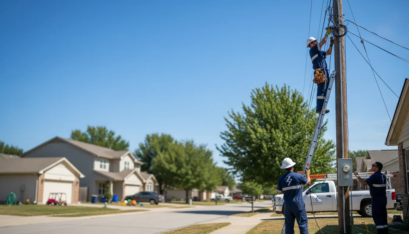 Residential electrician providing installation services in Lacarne, OH